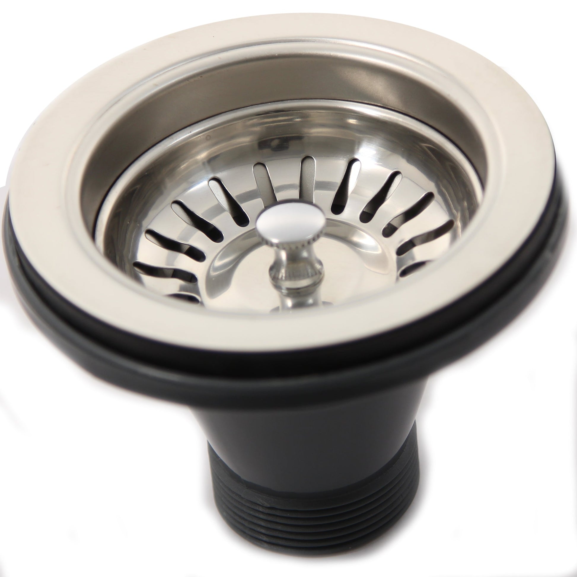 Nantucket Sinks Premium Kitchen " Brushed Satin Stainless Steel Basket Strainer Kitchen Drain