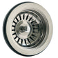 Nantucket Sinks Premium Kitchen " Brushed Satin Stainless Steel Basket Strainer Kitchen Drain