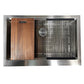 Nantucket Sinks Prepstation 33" Single Bowl Undermount Stainless Steel Brushed Satin Kitchen Sink