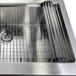 Nantucket Sinks Prepstation 33" Single Bowl Undermount Stainless Steel Brushed Satin Kitchen Sink