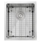 Nantucket Sinks Pro Series 15" Rectangle Undermount Brushed Satin 304 Stainless Steel Single Bowl Small Radius Bar/Prep Sink