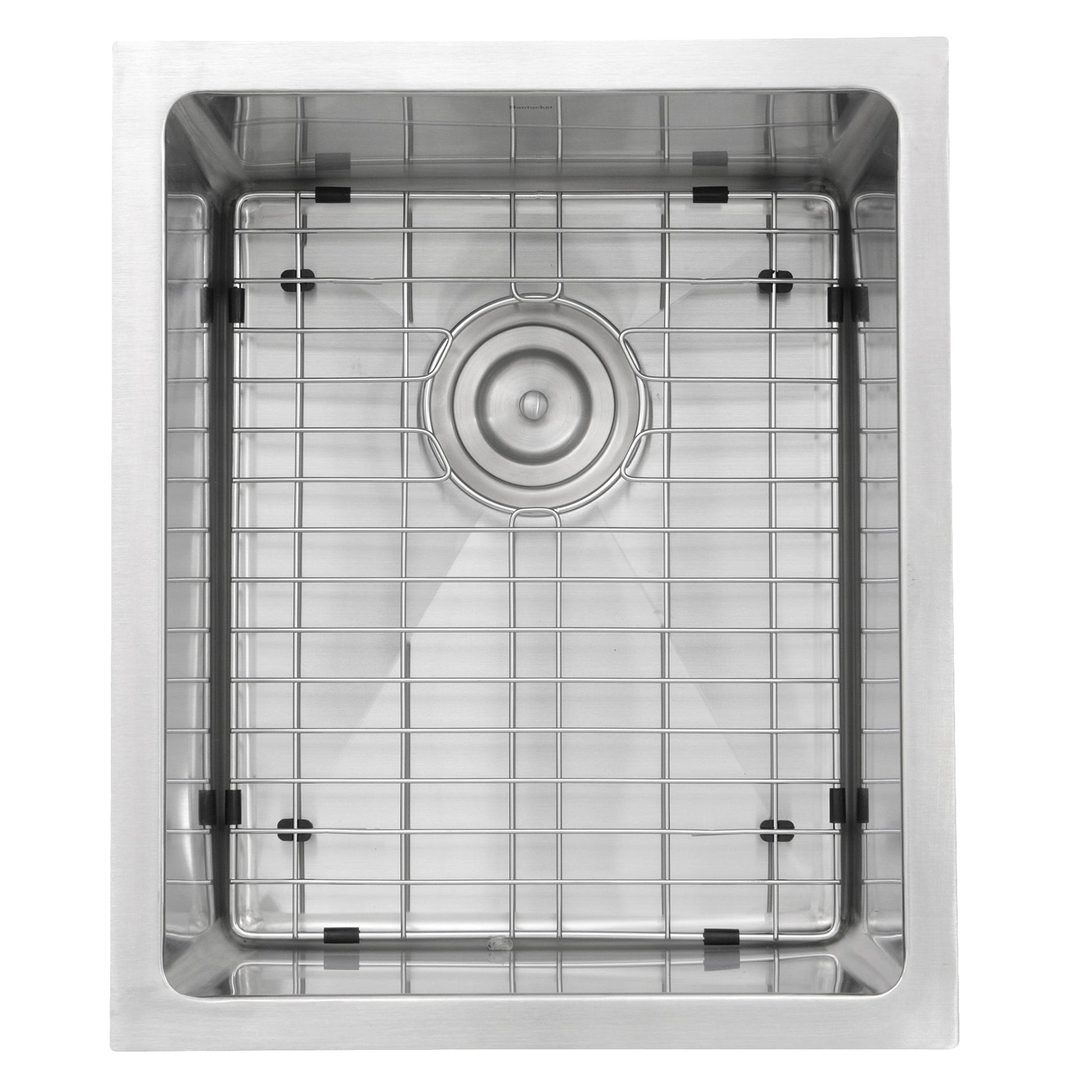 Nantucket Sinks Pro Series 15" Rectangle Undermount Brushed Satin 304 Stainless Steel Single Bowl Small Radius Bar/Prep Sink