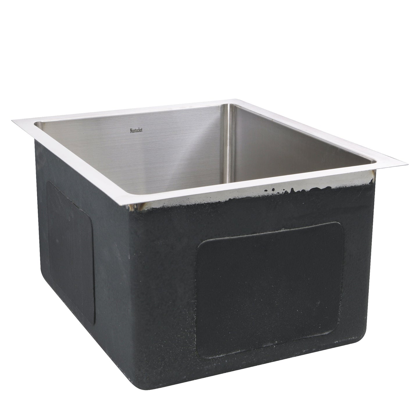 Nantucket Sinks Pro Series 15" Rectangle Undermount Brushed Satin 304 Stainless Steel Single Bowl Small Radius Bar/Prep Sink