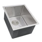 Nantucket Sinks Pro Series 15" Rectangle Undermount Brushed Satin 304 Stainless Steel Single Bowl Small Radius Bar/Prep Sink