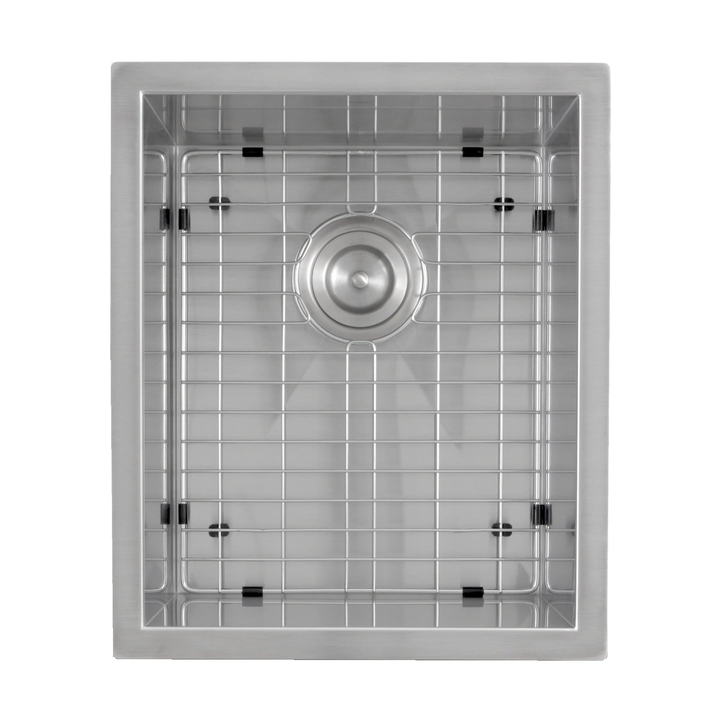 Nantucket Sinks Pro Series 15" Rectangle Undermount Brushed Satin 304 Stainless Steel Single Bowl Zero Radius Bar/Prep Sink