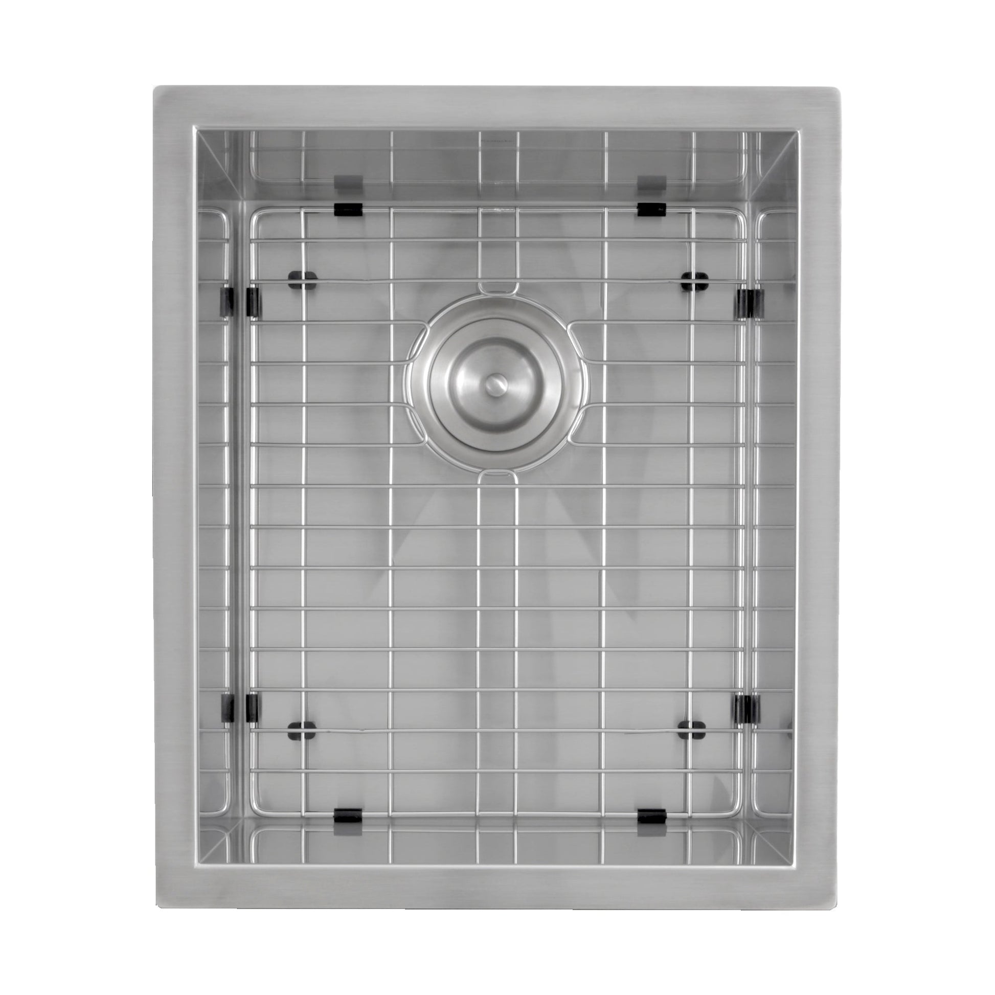 Nantucket Sinks Pro Series 15" Rectangle Undermount Brushed Satin 304 Stainless Steel Single Bowl Zero Radius Bar/Prep Sink