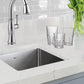 Nantucket Sinks Pro Series 15" Square Undermount Brushed Satin 304 Stainless Steel Single Bowl Small Radius Bar/Prep Sink