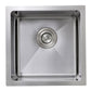 Nantucket Sinks Pro Series 15" Square Undermount Brushed Satin 304 Stainless Steel Single Bowl Small Radius Bar/Prep Sink