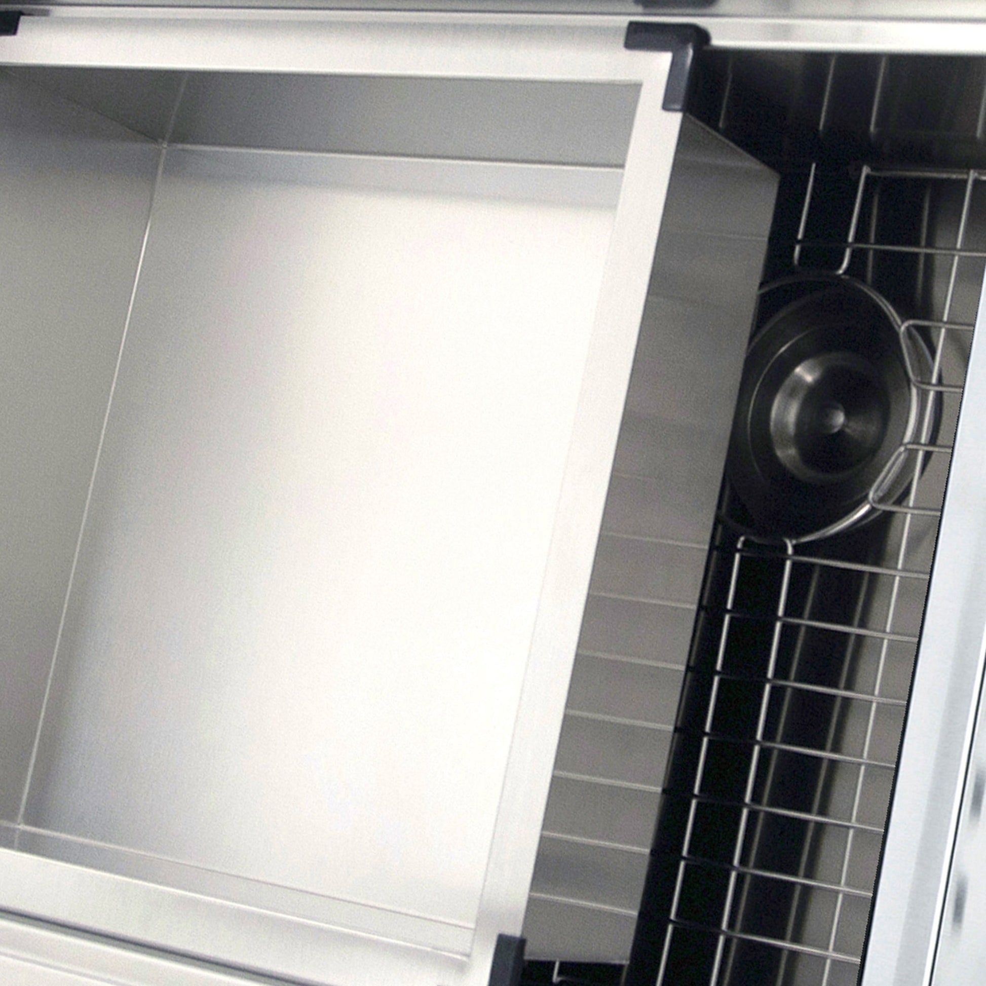 Nantucket Sinks Pro Series 18" Brushed Satin Stainless Steel Deluxe Rinse Tray