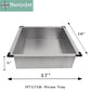 Nantucket Sinks Pro Series 18" Brushed Satin Stainless Steel Deluxe Rinse Tray