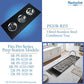 Nantucket Sinks Pro Series 18" Prep Station Black HDPE With Stainless Bins Condiment Server