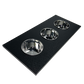 Nantucket Sinks Pro Series 18" Prep Station Black HDPE With Stainless Bins Condiment Server