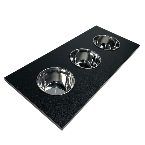 Nantucket Sinks Pro Series 18" Prep Station Black HDPE With Stainless Bins Condiment Server