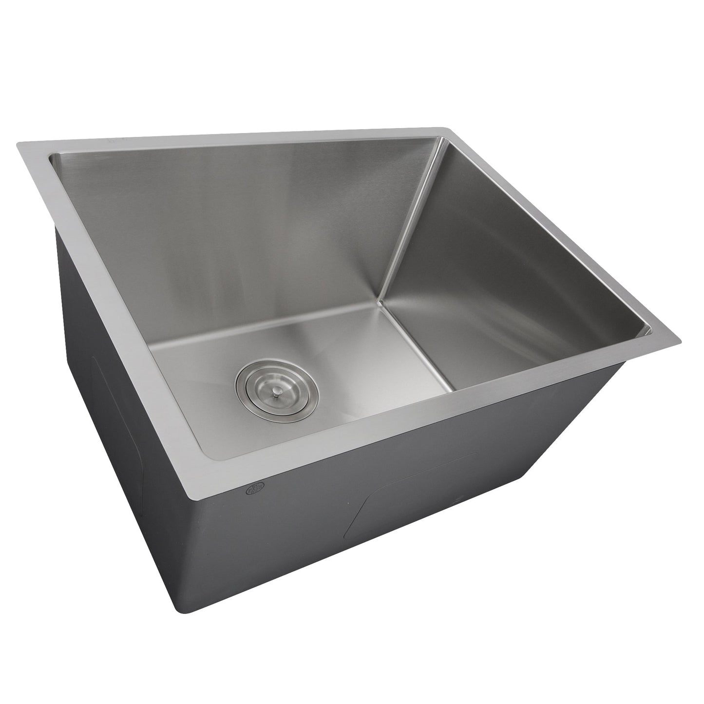 Nantucket Sinks Pro Series 23" Rectangle Undermount Brushed Satin 304 Stainless Steel Single Bowl Small Radius Utility/Laundry Sink
