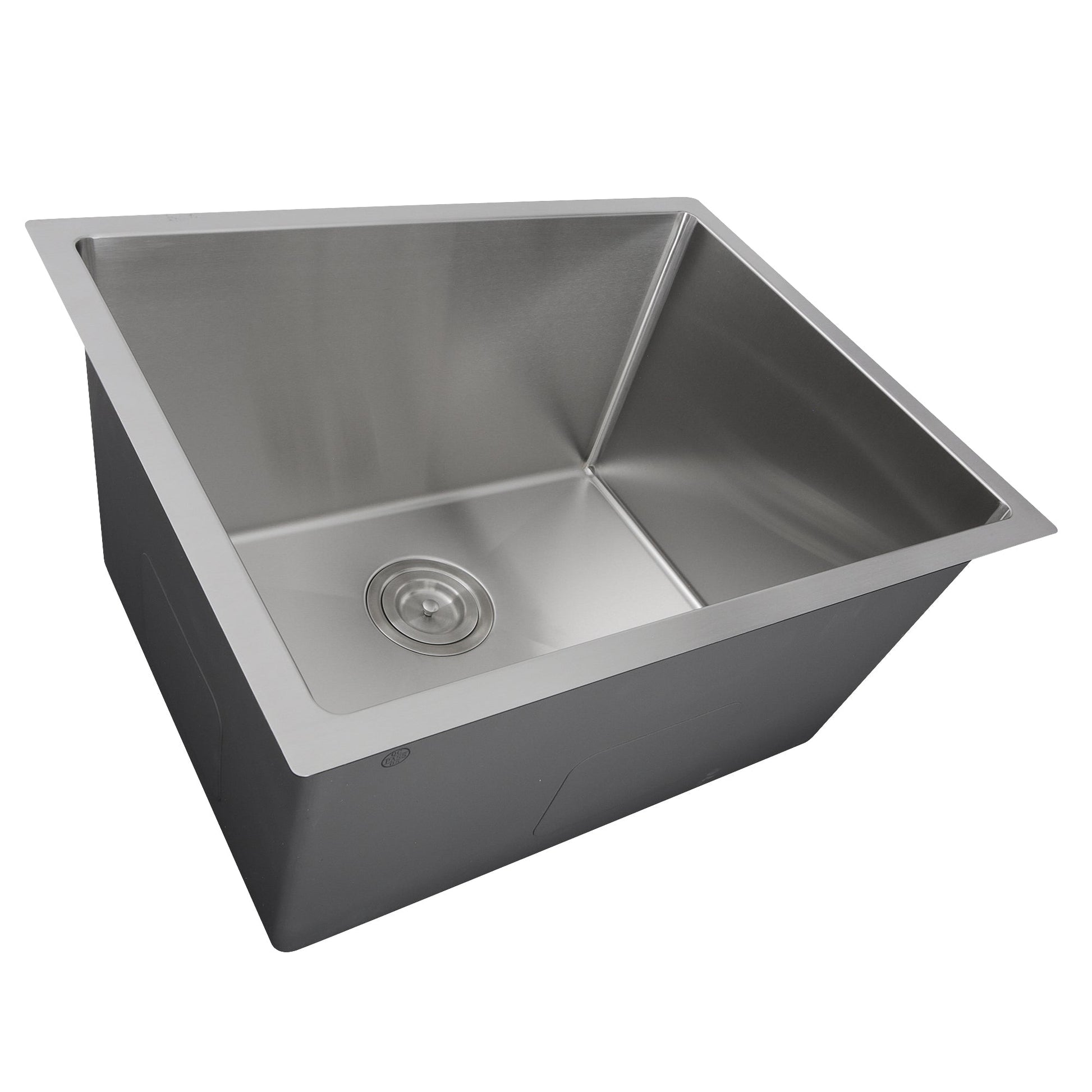 Nantucket Sinks Pro Series 23" Rectangle Undermount Brushed Satin 304 Stainless Steel Single Bowl Small Radius Utility/Laundry Sink