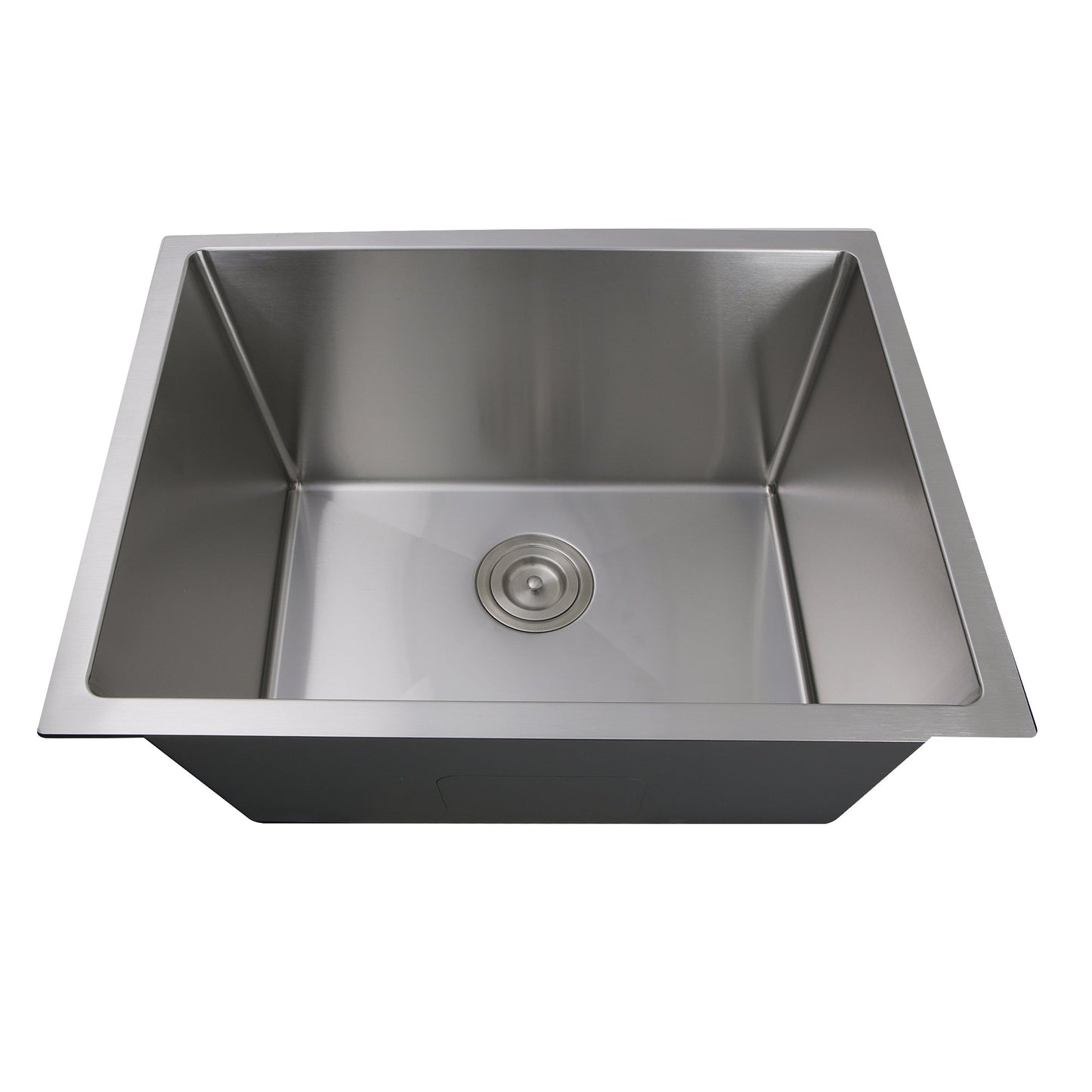 Nantucket Sinks Pro Series 23" Rectangle Undermount Brushed Satin 304 Stainless Steel Single Bowl Small Radius Utility/Laundry Sink