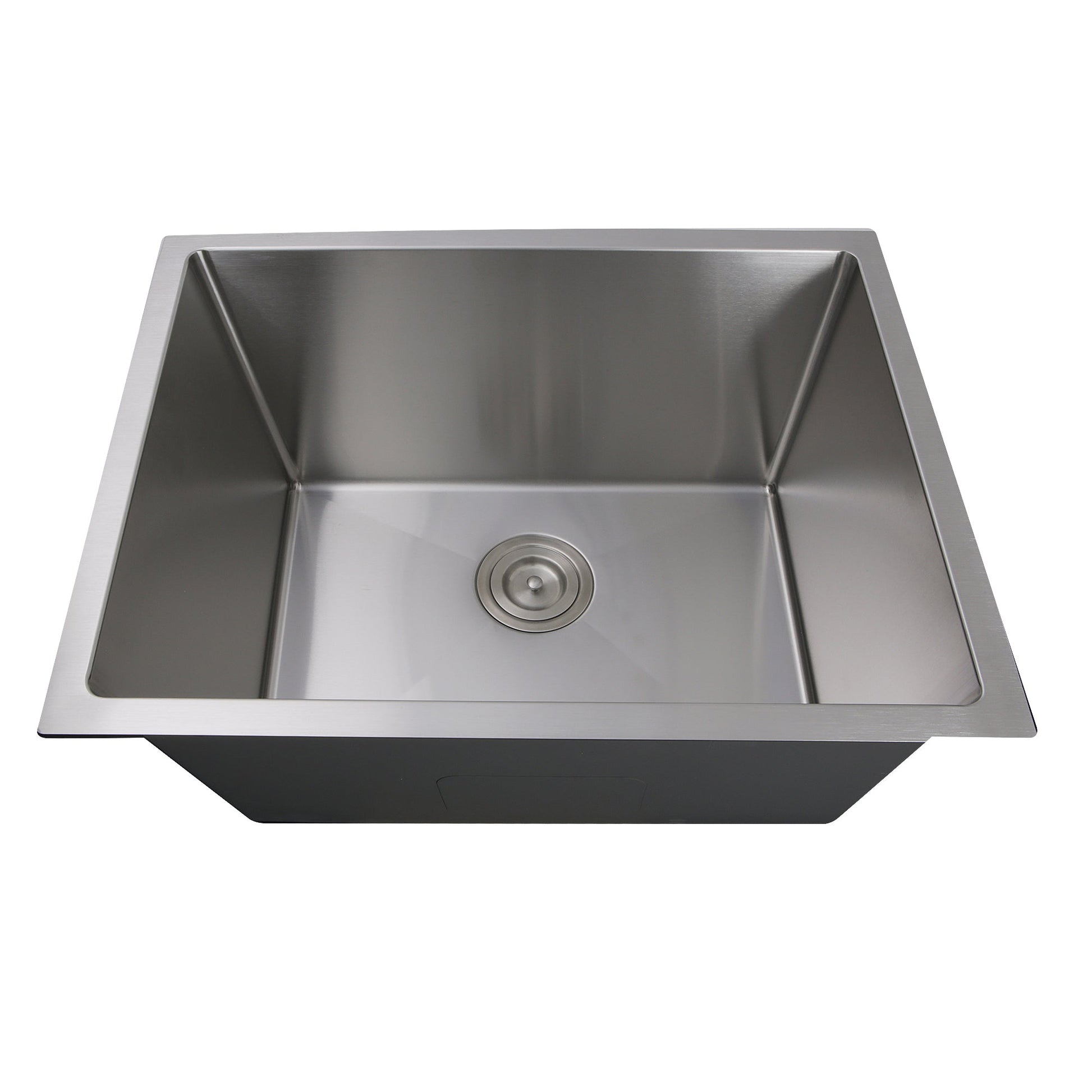 Nantucket Sinks Pro Series 23" Rectangle Undermount Brushed Satin 304 Stainless Steel Single Bowl Small Radius Utility/Laundry Sink