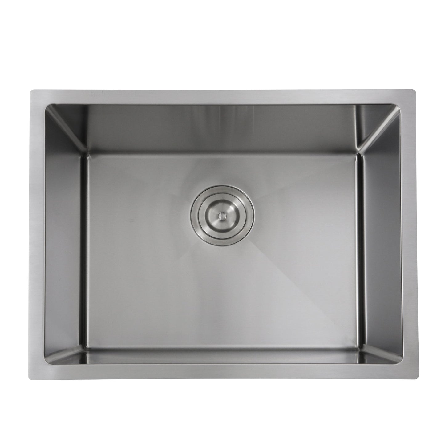 Nantucket Sinks Pro Series 23" Rectangle Undermount Brushed Satin 304 Stainless Steel Single Bowl Small Radius Utility/Laundry Sink