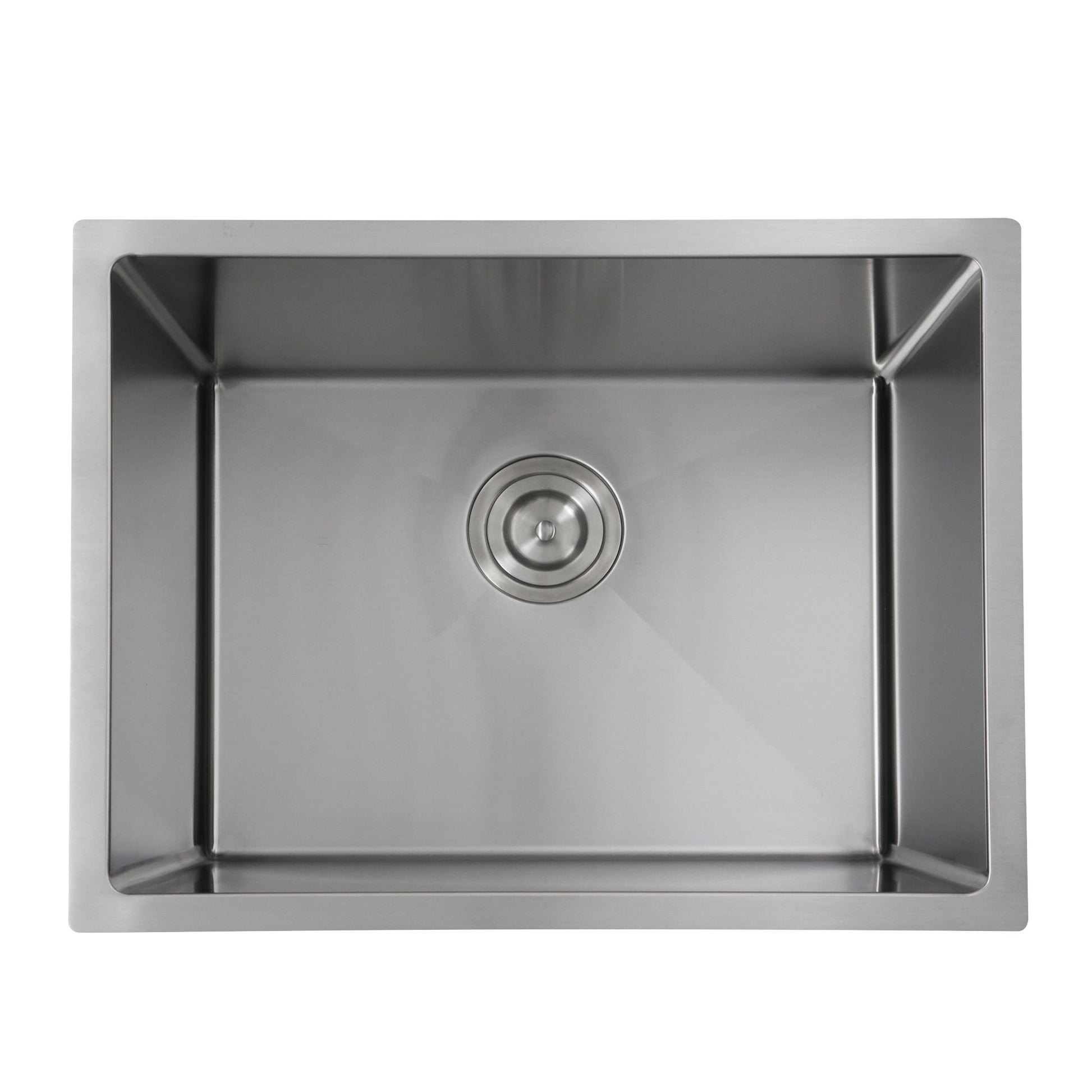 Nantucket Sinks Pro Series 23" Rectangle Undermount Brushed Satin 304 Stainless Steel Single Bowl Small Radius Utility/Laundry Sink