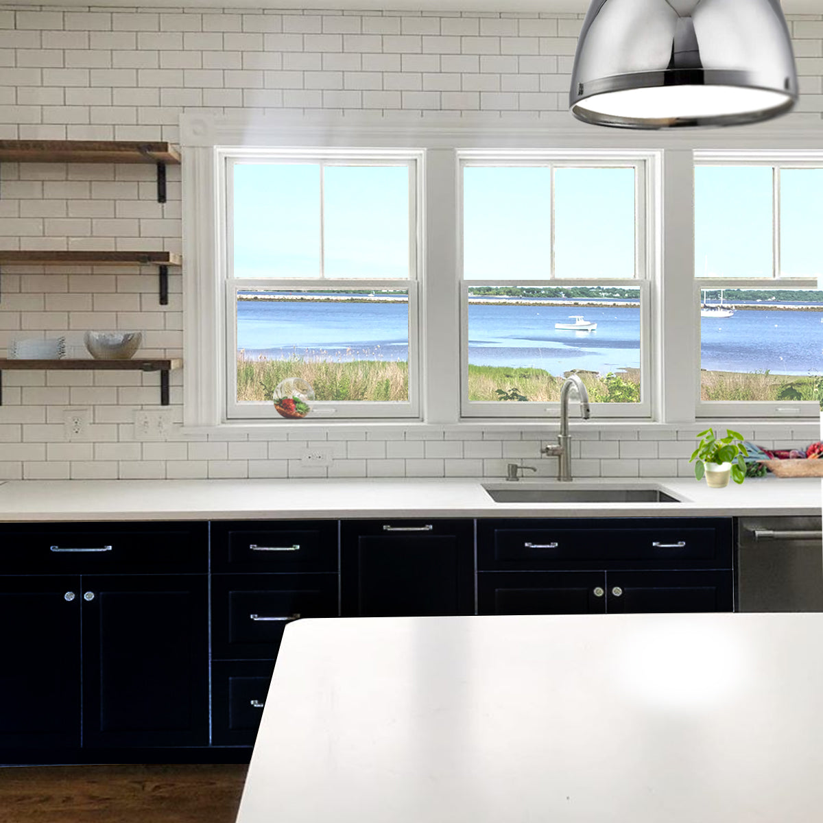 Nantucket Sinks Pro Series 23" Rectangle Undermount Brushed Satin Silver 304 Stainless Steel Single Bowl Small Radius Corners Kitchen Sink