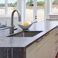Nantucket Sinks Pro Series 23" Rectangle Undermount Brushed Satin Silver 304 Stainless Steel Single Bowl Small Radius Corners Kitchen Sink