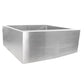 Nantucket Sinks Pro Series 24" Rectangle Undermount Brushed Satin Silver 304 Stainless Steel Single Bowl Farmhouse Apron Kitchen Sink