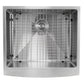 Nantucket Sinks Pro Series 24" Rectangle Undermount Brushed Satin Silver 304 Stainless Steel Single Bowl Farmhouse Apron Kitchen Sink
