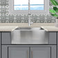 Nantucket Sinks Pro Series 24" Rectangle Undermount Brushed Satin Silver 304 Stainless Steel Single Bowl Farmhouse Apron Kitchen Sink
