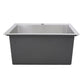 Nantucket Sinks Pro Series 25" Rectangle Topmount Brushed Satin 304 Stainless Steel Single Bowl Small Radius Laundry Sink