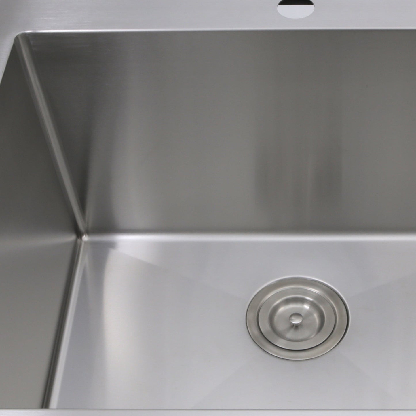 Nantucket Sinks Pro Series 25" Rectangle Topmount Brushed Satin 304 Stainless Steel Single Bowl Small Radius Laundry Sink