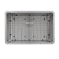 Nantucket Sinks Pro Series 28" Rectangle Undermount Brushed Satin Silver 304 Stainless Steel Single Bowl Small Radius Corners Kitchen Sink