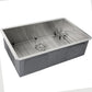 Nantucket Sinks Pro Series 28" Rectangle Undermount Brushed Satin Silver 304 Stainless Steel Single Bowl Zero Radius 8" Deep Kitchen Sink