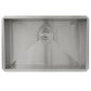 Nantucket Sinks Pro Series 28" Rectangle Undermount Brushed Satin Silver 304 Stainless Steel Single Bowl Zero Radius 8" Deep Kitchen Sink
