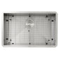 Nantucket Sinks Pro Series 28" Rectangle Undermount Brushed Satin Silver 304 Stainless Steel Single Bowl Zero Radius 8" Deep Kitchen Sink
