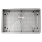 Nantucket Sinks Pro Series 28" Rectangle Undermount Brushed Satin Silver 304 Stainless Steel Single Bowl Zero Radius Kitchen Sink