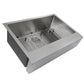 Nantucket Sinks Pro Series 30" Rectangle Undermount Brushed Satin 304 Stainless Steel Single Bowl Patented Design Apron Kitchen Sink