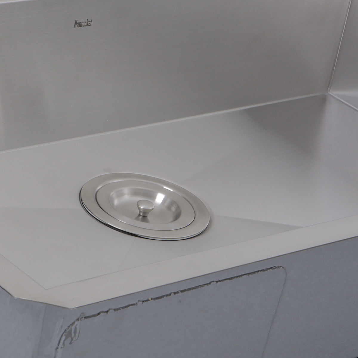 Nantucket Sinks Pro Series 30" Rectangle Undermount Brushed Satin 304 Stainless Steel Single Bowl Zero Radius Kitchen Sink