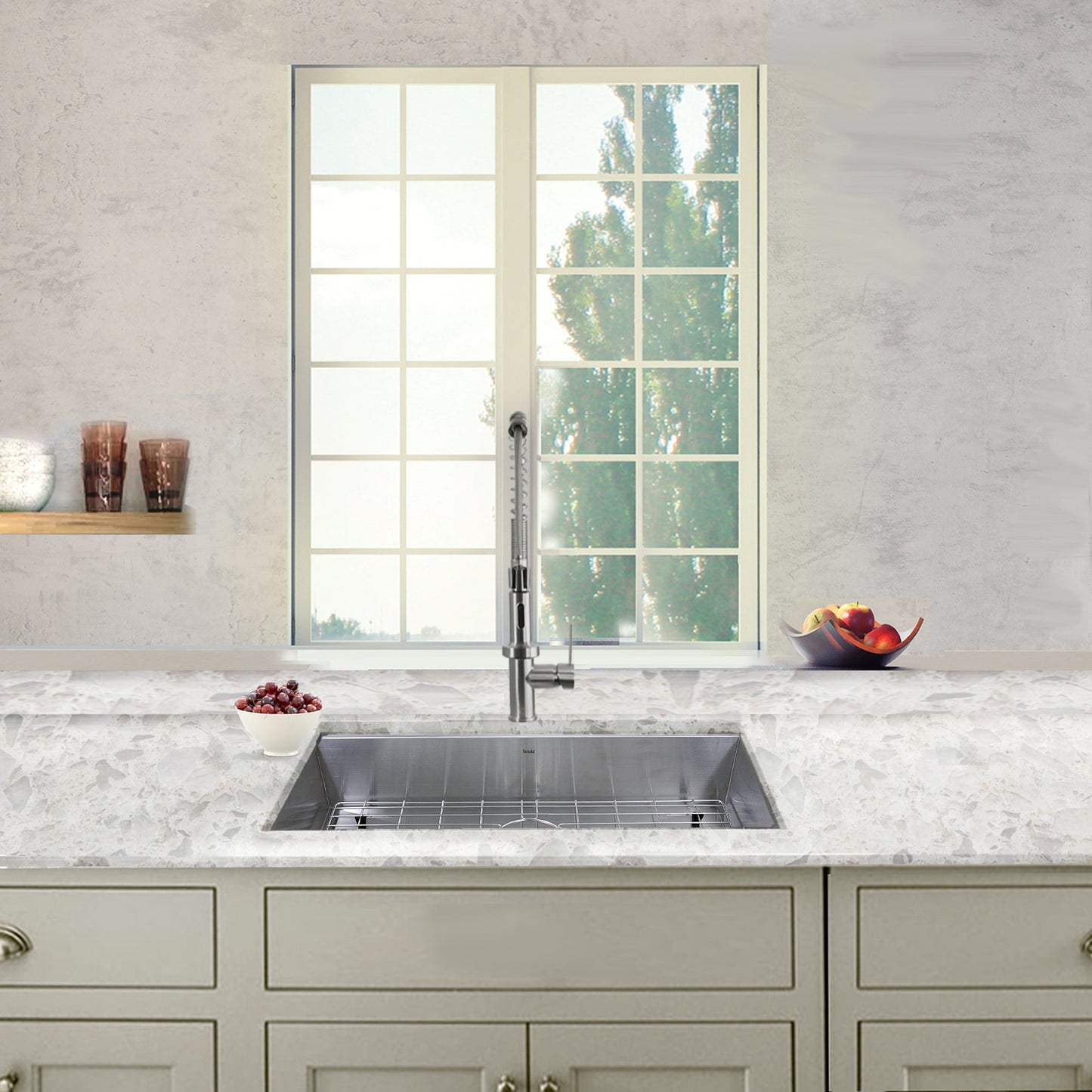 Nantucket Sinks Pro Series 30" Rectangle Undermount Brushed Satin 304 Stainless Steel Single Bowl Zero Radius Kitchen Sink