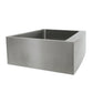 Nantucket Sinks Pro Series 30" Rectangle Undermount Brushed Satin Silver 304 Stainless Steel Single Bowl Farmhouse Apron Kitchen Sink