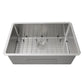 Nantucket Sinks Pro Series 30" Rectangle Undermount Brushed Satin Silver 304 Stainless Steel Single Bowl Small Radius Corners Kitchen Sink