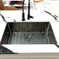 Nantucket Sinks Pro Series 30" Rectangle Undermount Brushed Satin Silver 304 Stainless Steel Single Bowl Small Radius Corners Kitchen Sink