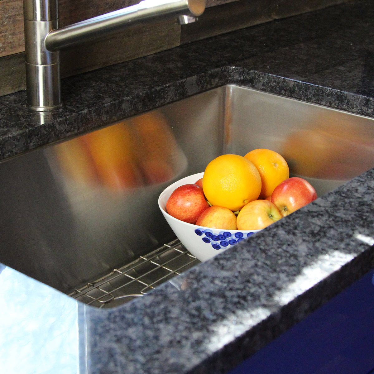 Nantucket Sinks Pro Series 30" Rectangle Undermount Brushed Satin Silver 304 Stainless Steel Single Bowl Small Radius Corners Kitchen Sink