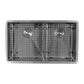 Nantucket Sinks Pro Series 32" Rectangle Undermount Brushed Satin Silver 304 Stainless Steel 60/40 Offset Double Bowl Small Radius Kitchen Sink