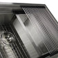 Nantucket Sinks Pro Series 32" Rectangle Undermount Brushed Satin Silver 304 Stainless Steel Large Prep Station Single Bowl Kitchen Sink With Included Rolling Mat, Grid, Colander, and Drain