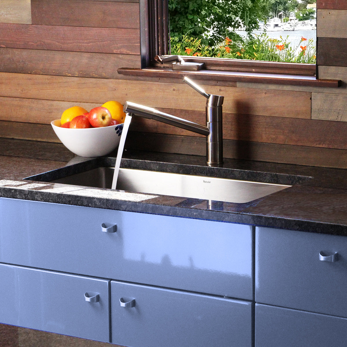 Nantucket Sinks Pro Series 32" Rectangle Undermount Brushed Satin Silver 304 Stainless Steel Single Bowl Small Radius Corners Kitchen Sink