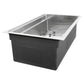 Nantucket Sinks Pro Series 32" Rectangle Undermount Brushed Satin Silver 304 Stainless Steel Single Bowl Small Radius Kitchen Sink With Accessories