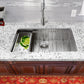 Nantucket Sinks Pro Series 32" Rectangle Undermount Brushed Satin Silver 304 Stainless Steel Single Bowl Small Radius Kitchen Sink With Accessories