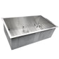 Nantucket Sinks Pro Series 32" Rectangle Undermount Brushed Satin Silver 304 Stainless Steel Single Bowl Zero Radius Kitchen Sink