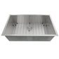 Nantucket Sinks Pro Series 32" Rectangle Undermount Brushed Satin Silver 304 Stainless Steel Single Bowl Zero Radius Kitchen Sink