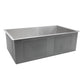 Nantucket Sinks Pro Series 32" Rectangle Undermount Brushed Satin Silver 304 Stainless Steel Single Bowl Zero Radius Kitchen Sink